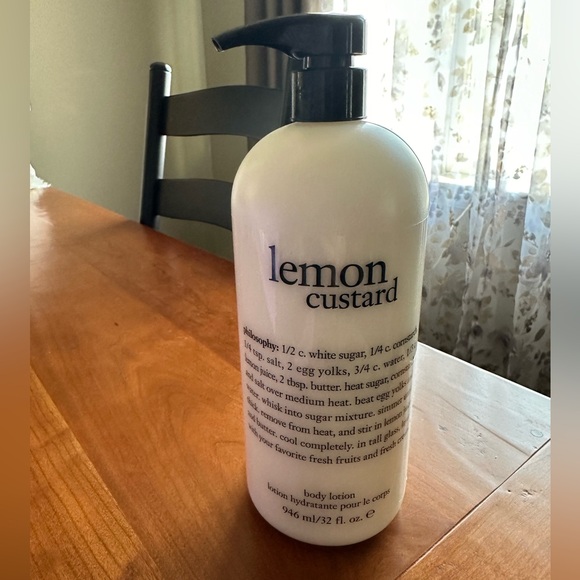 Philosophy Lemon Custard Jumbo Body Lotion 32 oz With Pump New - Picture 12 of 12
